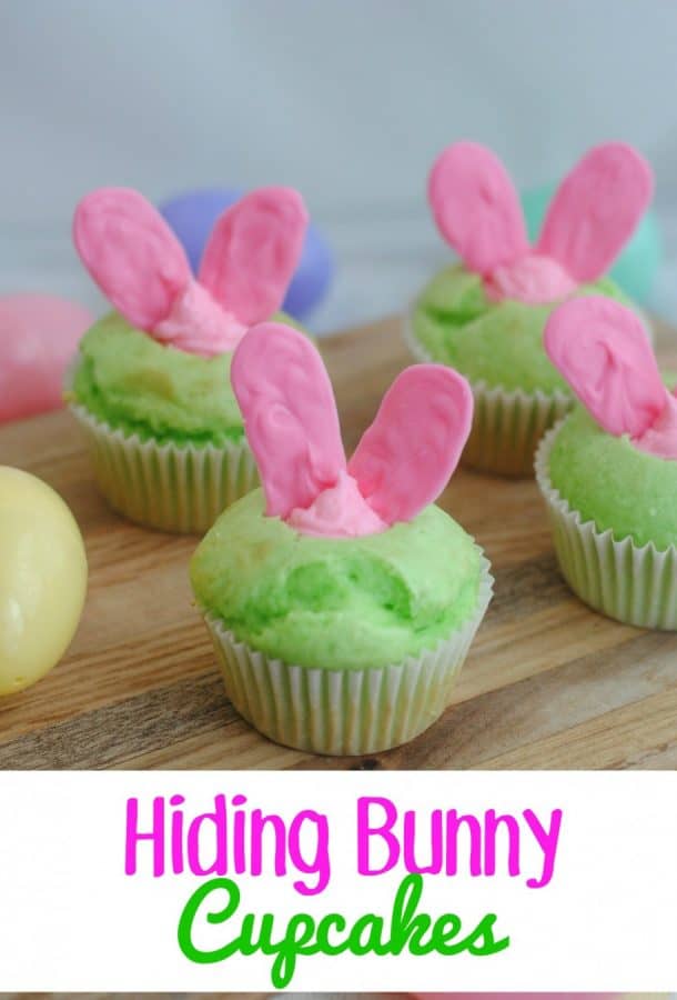 Hiding Bunny Cupcakes- This Mama Loves