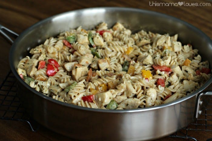 One Pot Chicken Fajita Pasta