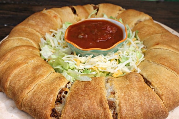 Taco Crescent Roll Ring final #3