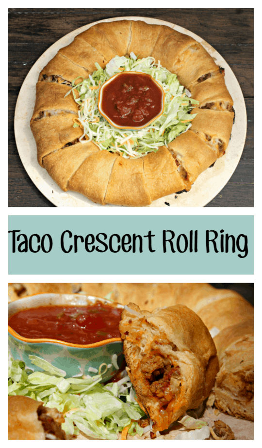 Taco Crescent Roll Ring pin