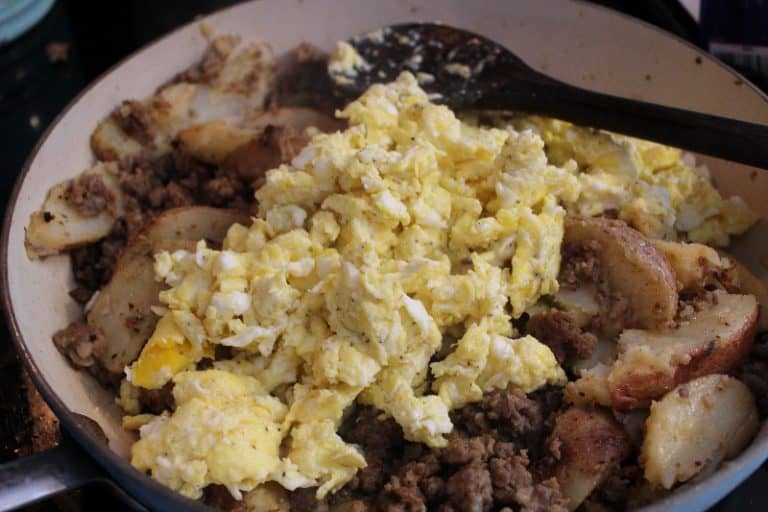 Skillet Sausage & Potato Brunch Recipe This Mama Loves