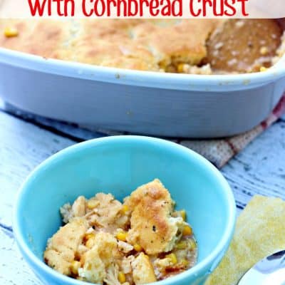 Chicken Chili with Cornbread Crust