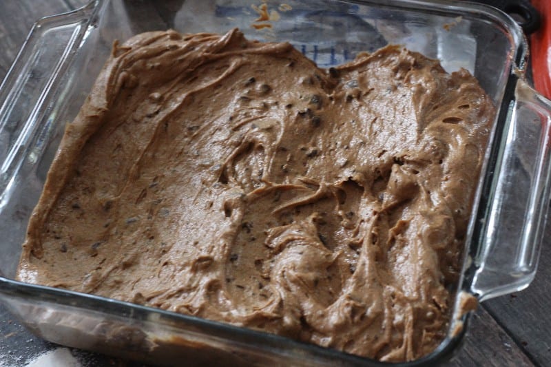 mocha chip brownies pan