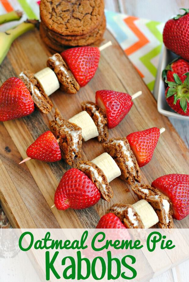 Oatmeal Creme Pie Kabobs- This Mama Loves