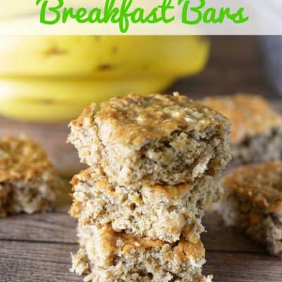 Banana Oatmeal Breakfast Bars