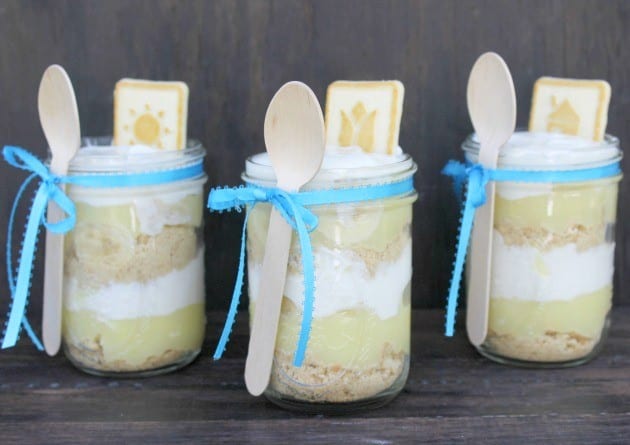 Layered Banana Pudding In A Jar