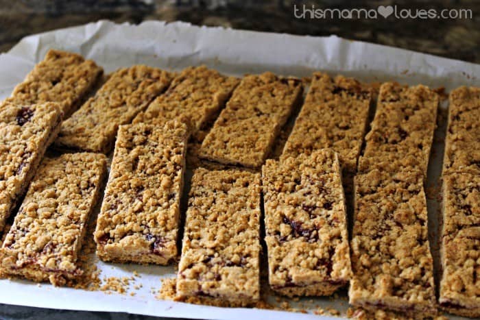 Homemade Baby Cereal Bars with Fruit