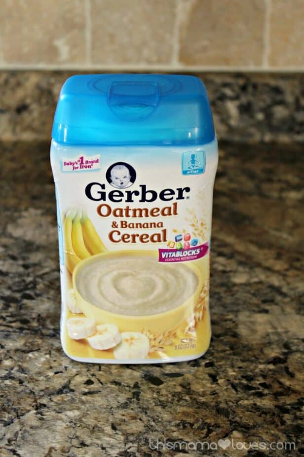 Homemade Baby Cereal Bars with Fruit CookingwithGerber This Mama Loves