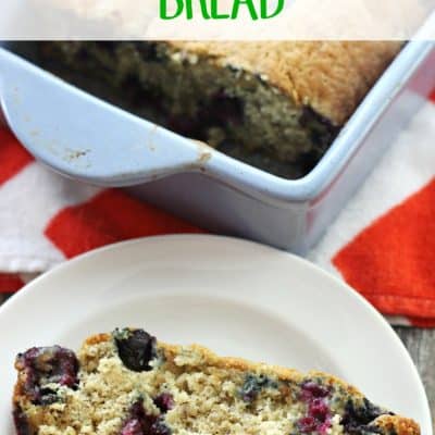 Blueberry Banana Bread {Lightened up Version}