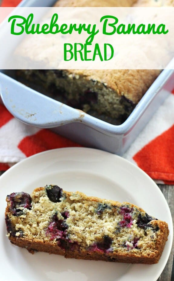 blueberry banana bread recipe hero