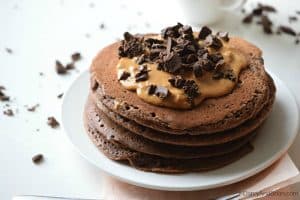 chocolate-peanut-butter-pancakes