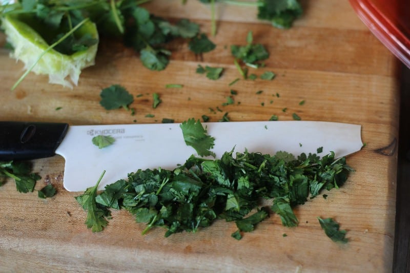 cilantro lime marinade chop