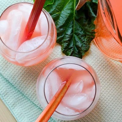 Honey Rhubarb Iced Tea (recipe)