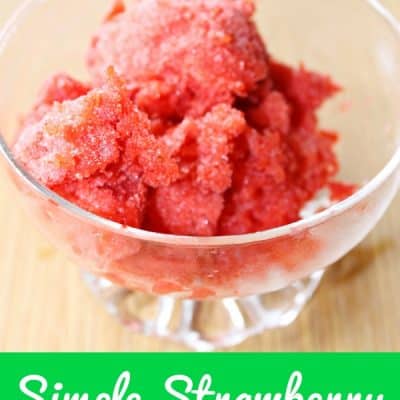 Simple Strawberry Sorbet Recipe