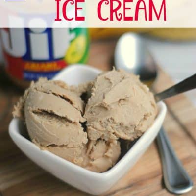 2 Ingredient Peanut Butter Ice Cream