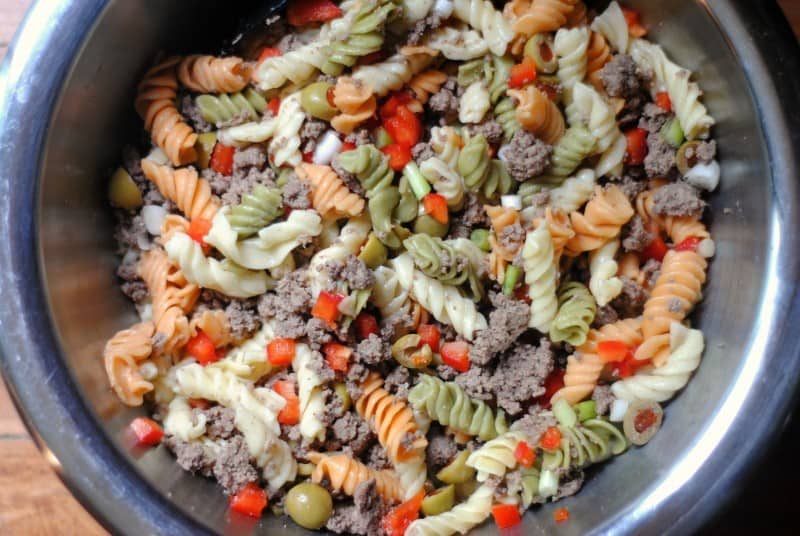 taco pasta salad rotini