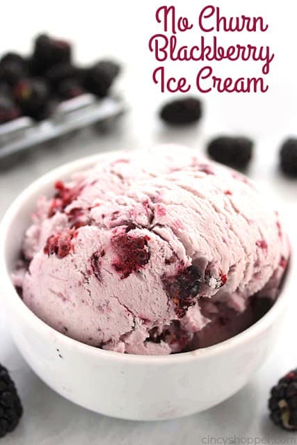 No Churn Blackberry Ice Cream from Cincy Shopper