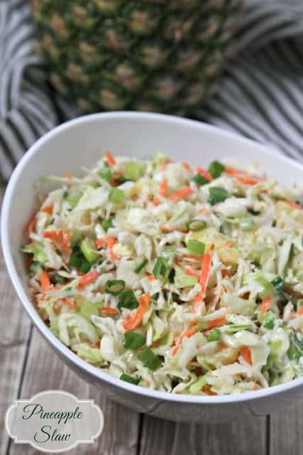 Pineapple Slaw from Cooking in Stilettos