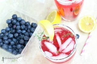 Summer Thyme Blueberry Lemonade from The Domestic Lifestylist 2