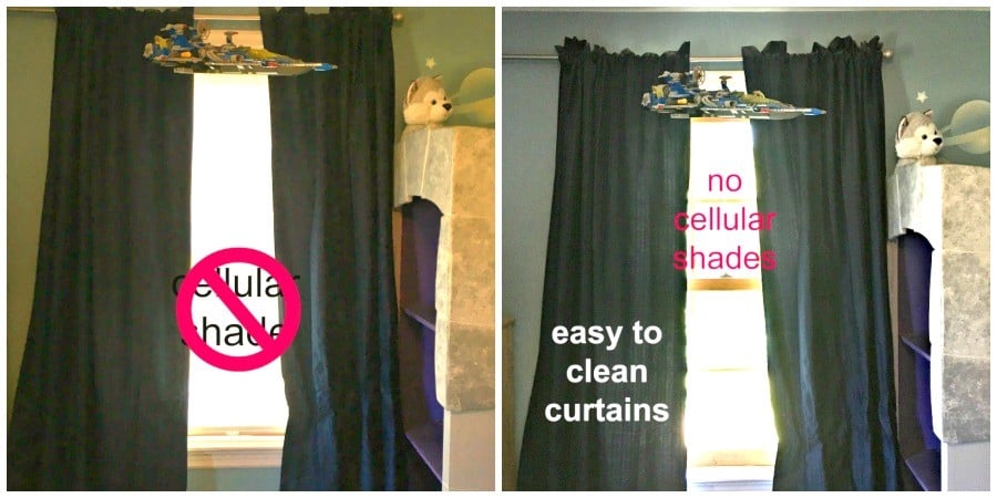 allergy free bedroom curtains
