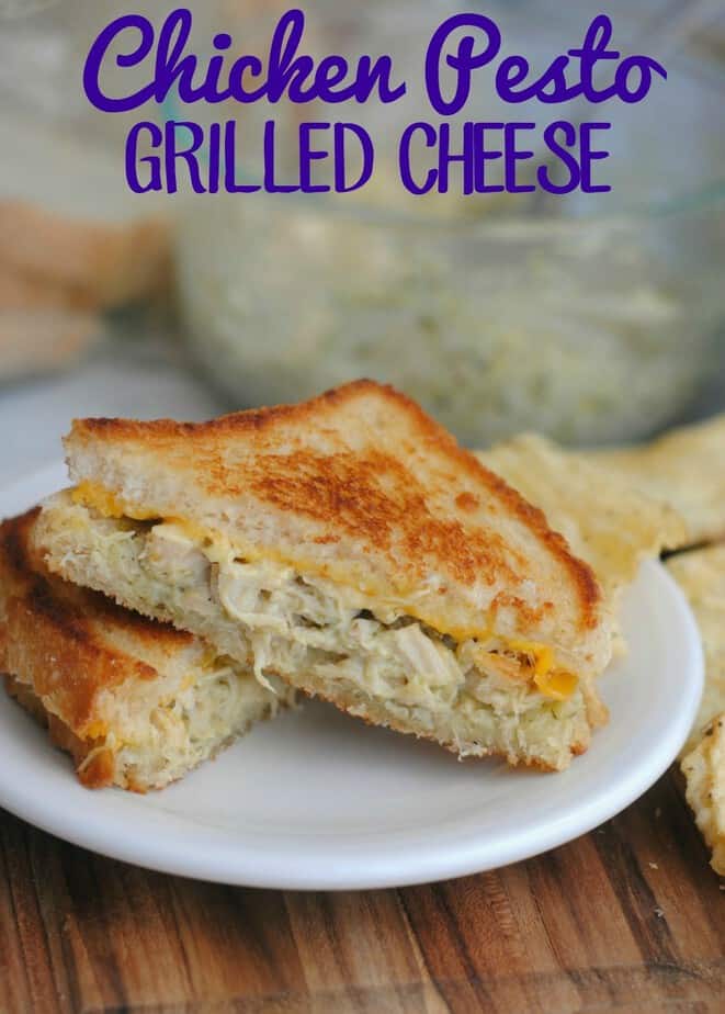 Chicken Pesto Grilled Cheese Recipe- This Mama Loves