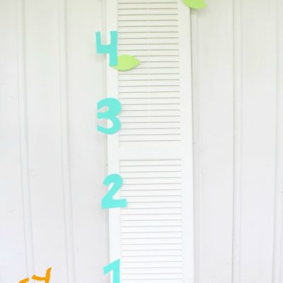 Simple & Sweet DIY Growth Chart & Orange Strawberry Banana Smoothie