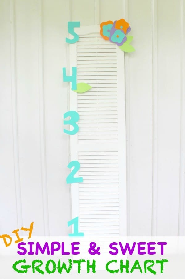 Simple & Sweet DIY Growth Chart for Kids / This Mama Loves Blog