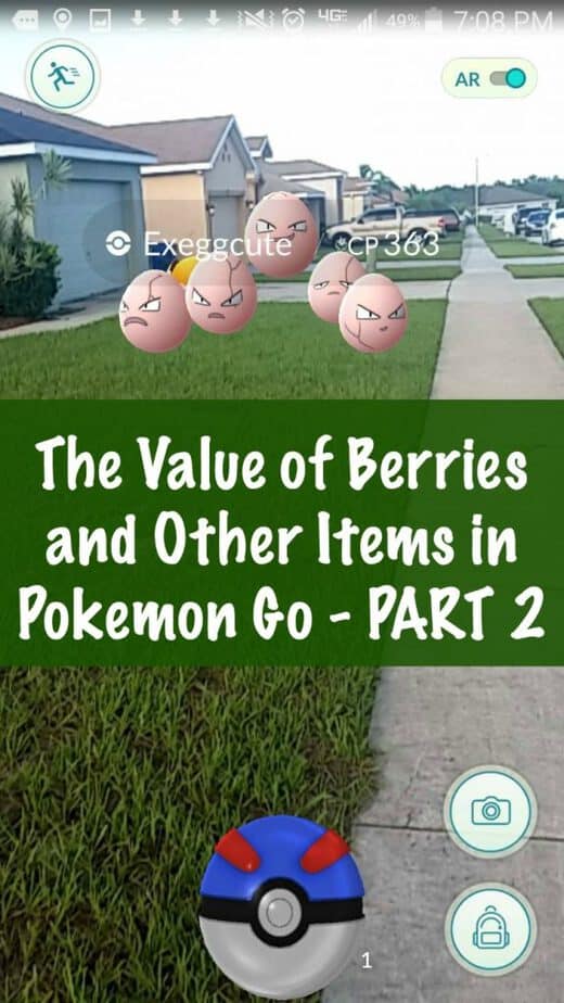 The Value of Berries and Other Items in Pokemon Go PART 2 This Mama