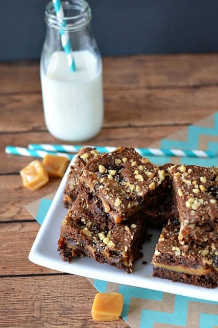Caramel Brownies from A Cultivated Nest