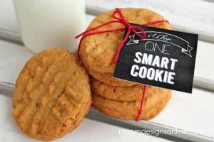 Peanut Butter Toffee Cookies and Printable from Bloom Designs