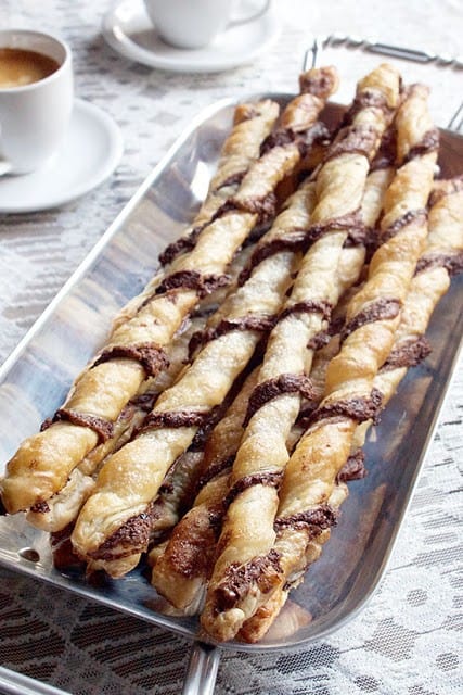 Puff Pastry Nutella Twists from Try Anything on CeCulinary
