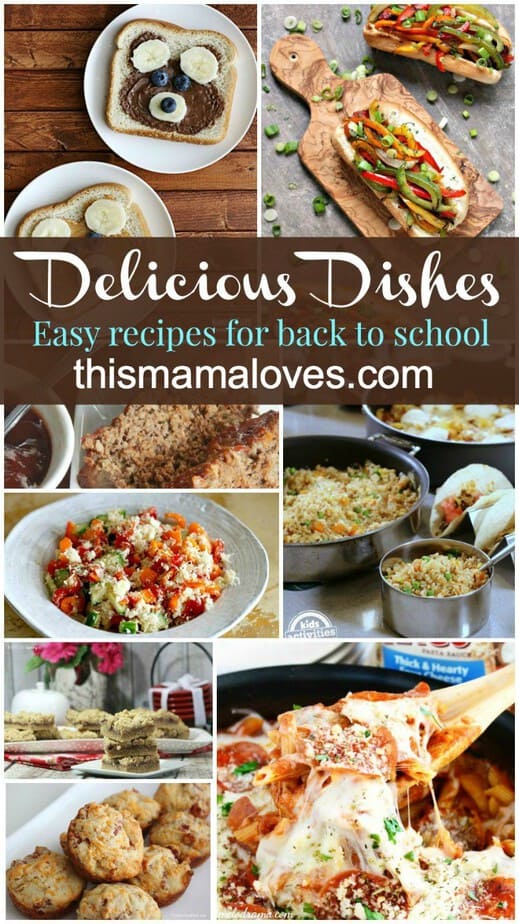 delicious dishes back to school