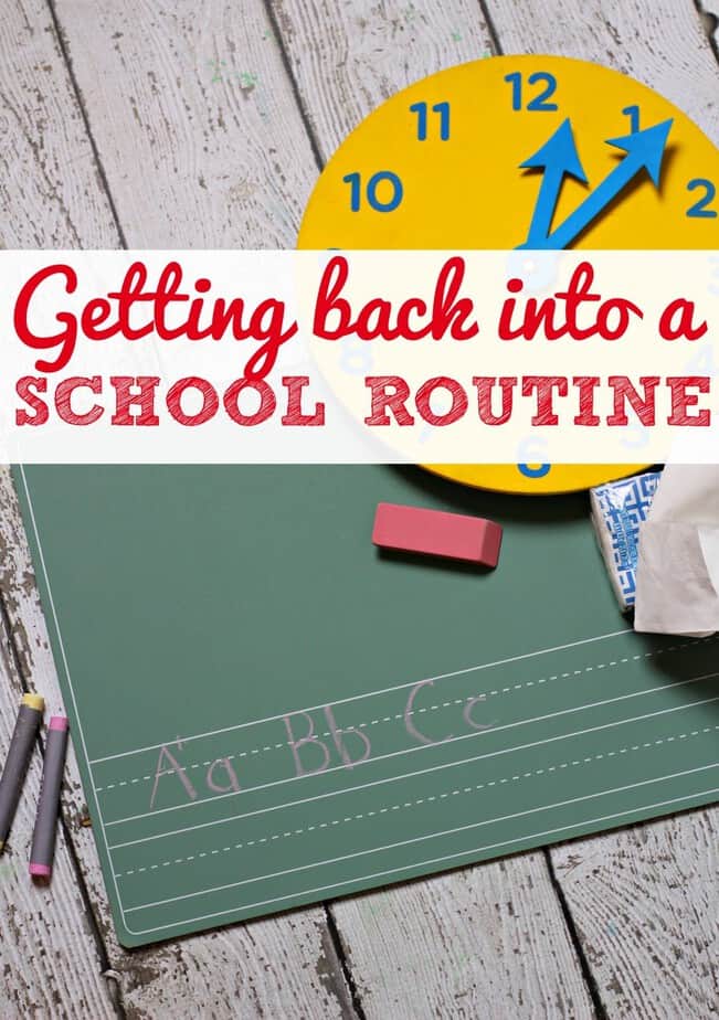 Getting back into a school routine- This Mama Loves
