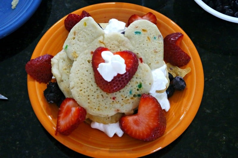 pancake cake fruit