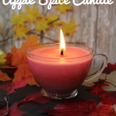 Homemade Apple Spice Candle