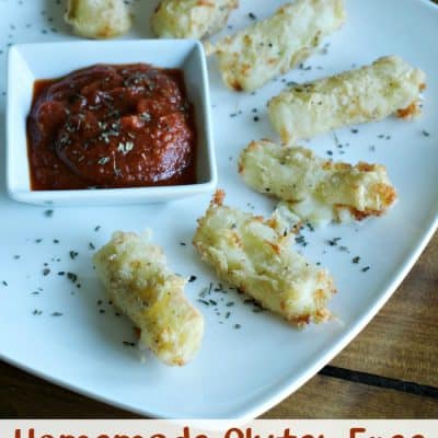 Homemade Gluten Free Mozzarella Sticks