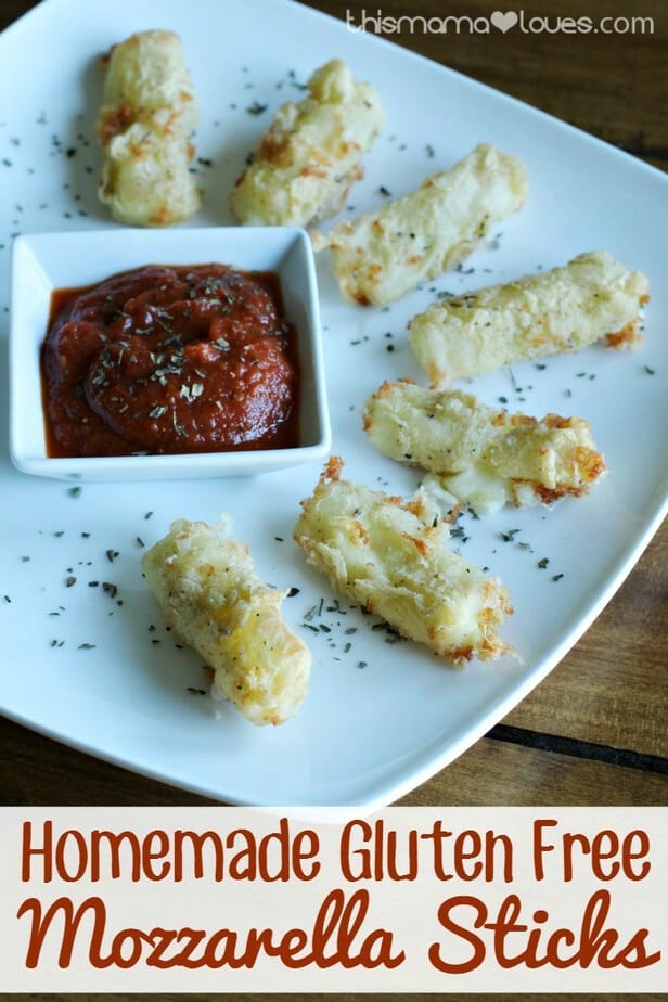 Homemade Gluten Free Mozzarella Sticks