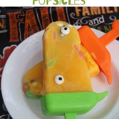 Creepy Screamsicle Halloween Popsicle Recipe
