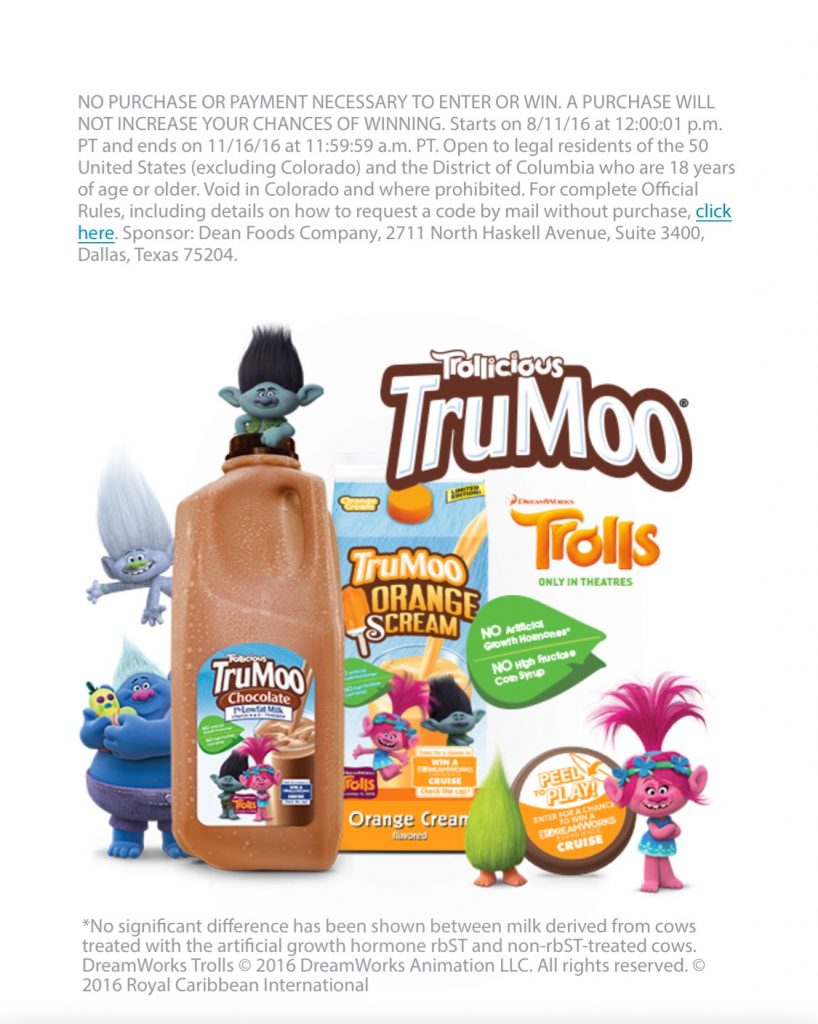 Dreamworks TruMoo cruise giveaway 