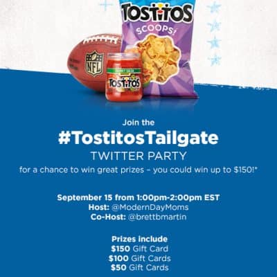 Join us for the #TostitosTailgate #TwitterParty