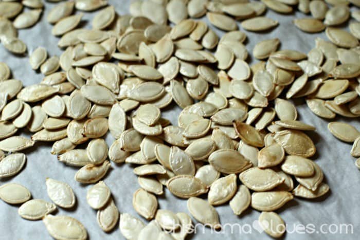 Coconut Oil Roasted Pumpkin Seeds with Basil, Lime, and Sea Salt