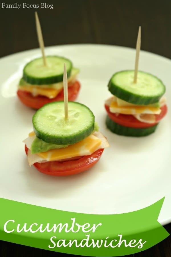Brain Food Snacks for Middle Schoolers - Cucumber Sandwiches
