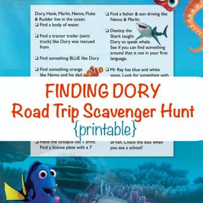 Finding Family for the Holidays + Finding Dory Scavenger Hunt Printable #FindingDory