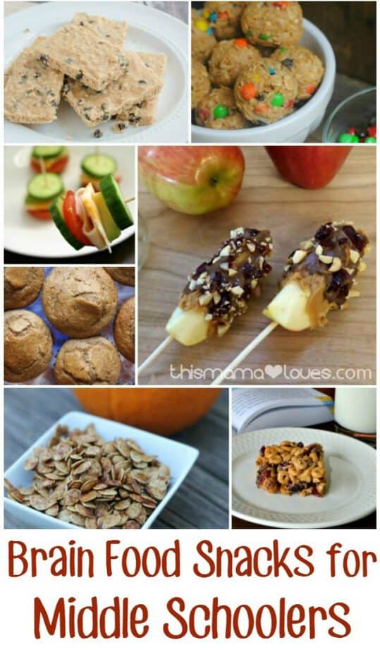 Brain Food Snacks for Middle Schoolers - This Mama Loves