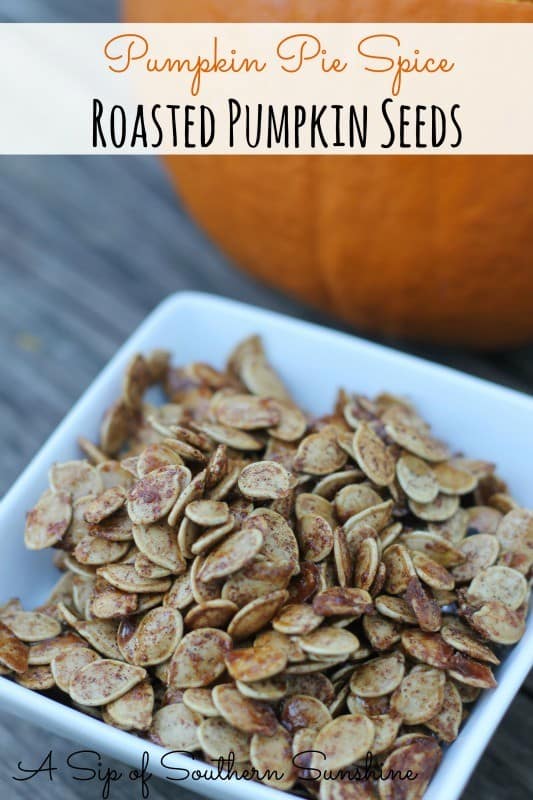 Brain Food Snacks for Middle Schoolers - Pumpkin Pie Roasted Pumpkin Seeds