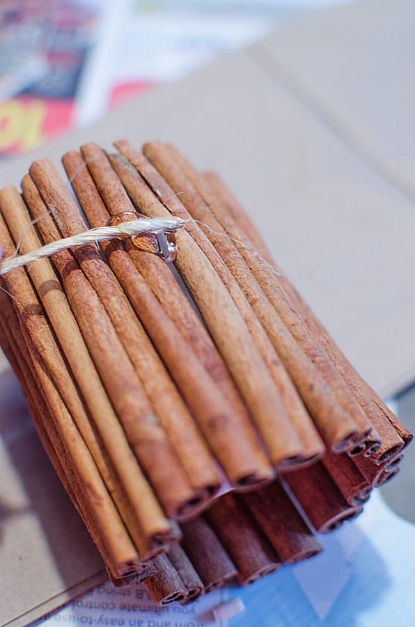 DIY Festive Cinnamon Candles Craft from This Mama Loves