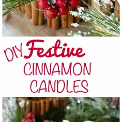 DIY Festive Cinnamon Candles Craft