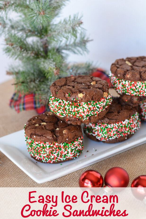 Easy Ice Cream Cookie Sandwiches from This Mama Loves