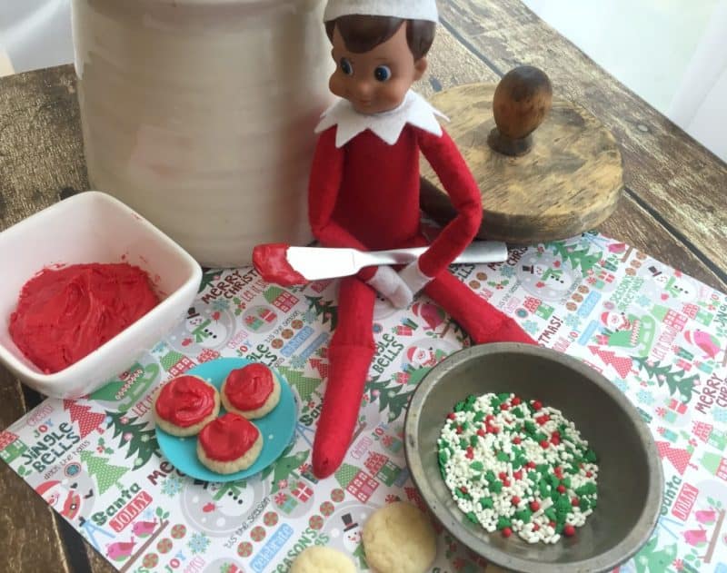 elf on the shelf elf size cookies