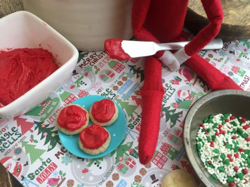 elf on the shelf elf size cookies